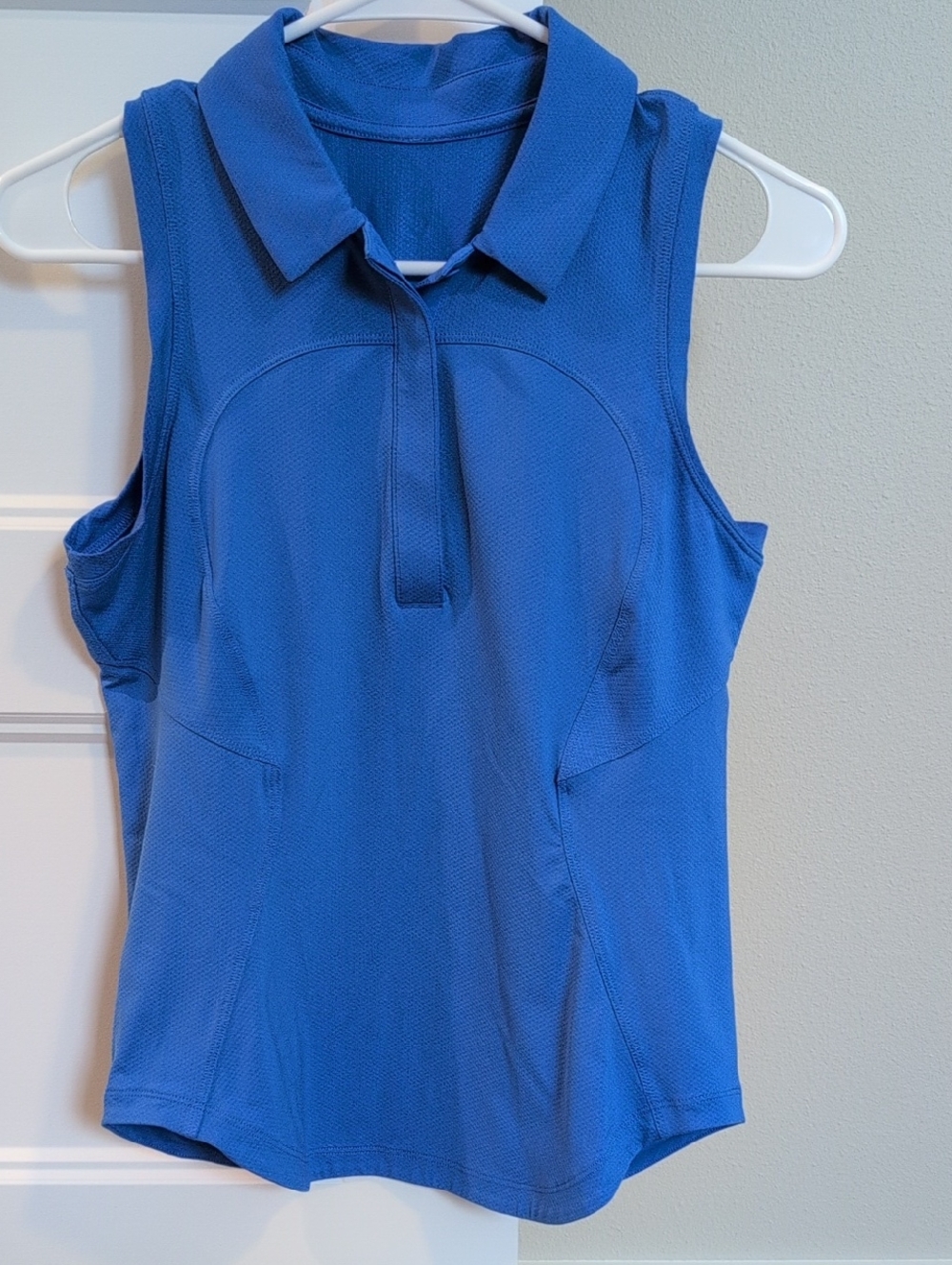 lululemon athletica Sleeveless Polo Tank in Pipe dream blue